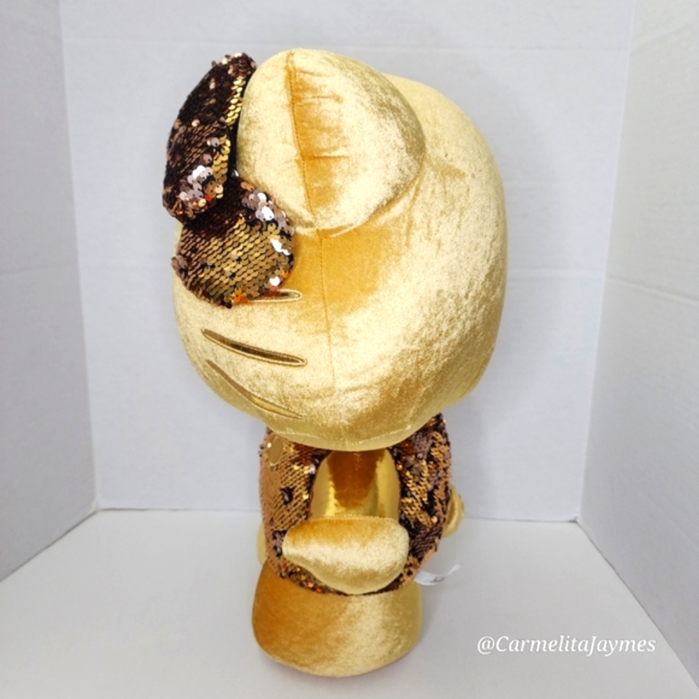 HELLO KITTY 😺 24" Gold Sequin ✨️ Limited Edition Sanrio Plush 1 of 3k ☆ NWT ☆ - Picture 5 of 10